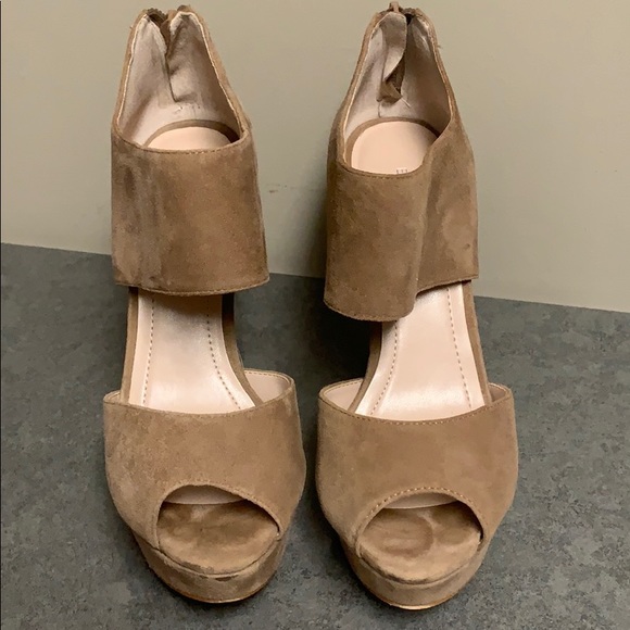 BCBGeneration Shoes - BCBGeneration Heel 7.5 Suede Tan